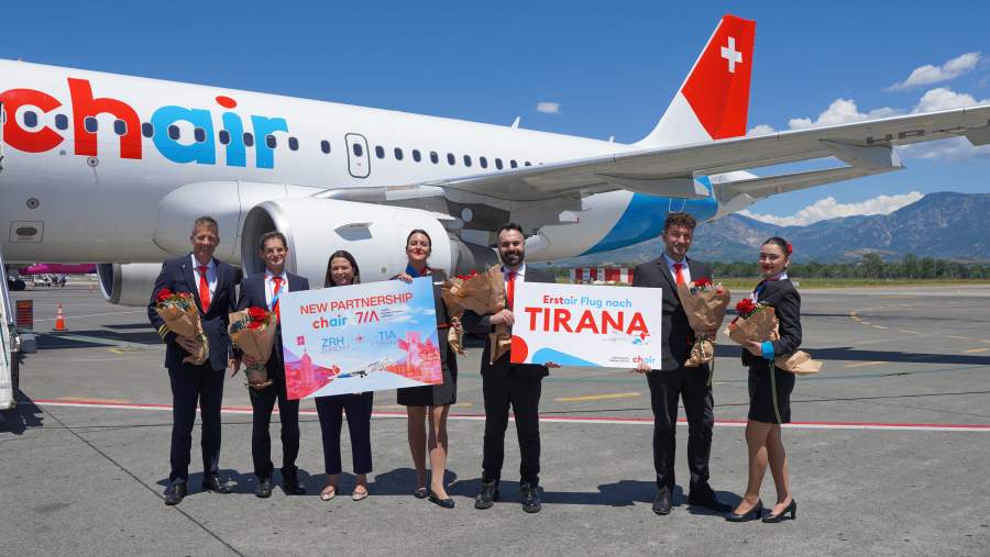 Chair Airlines launches direct flights between Zurich and Tirana