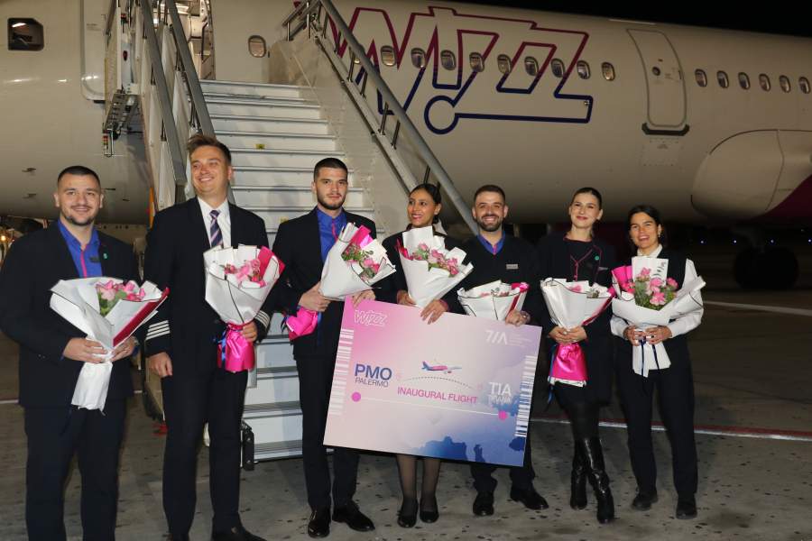 Tirana International Airport Inaugurates New Direct Tirana–Palermo Route with Wizz Air